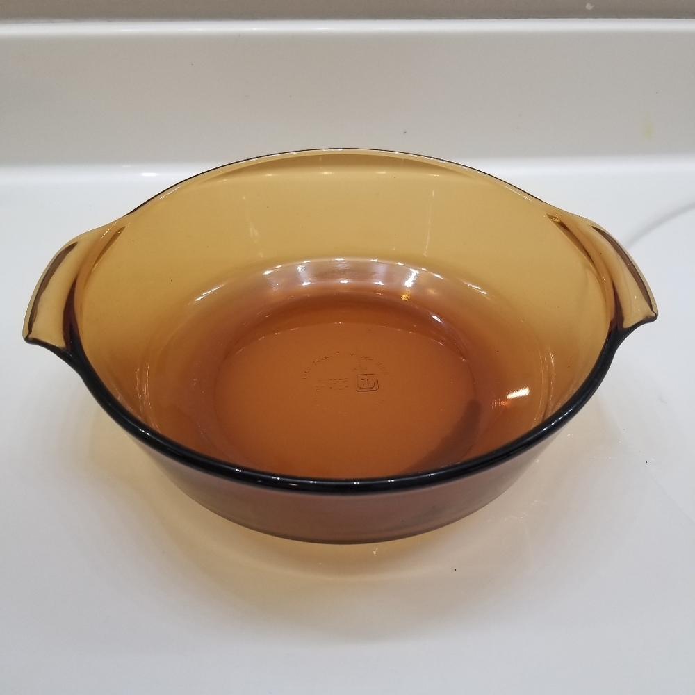 Vintage Anchor Hocking Amber cookware